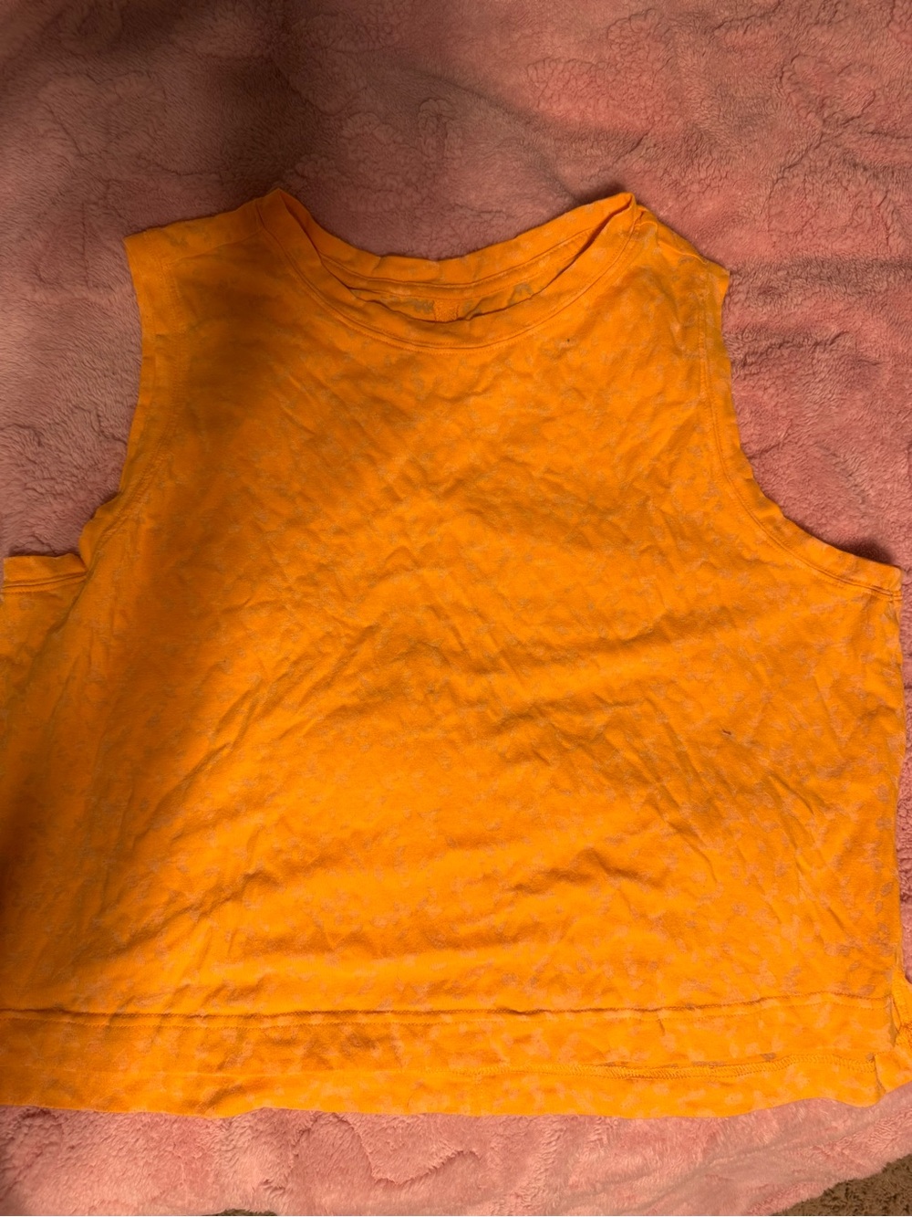 all in motion Orange Sleeveless Crop Tank